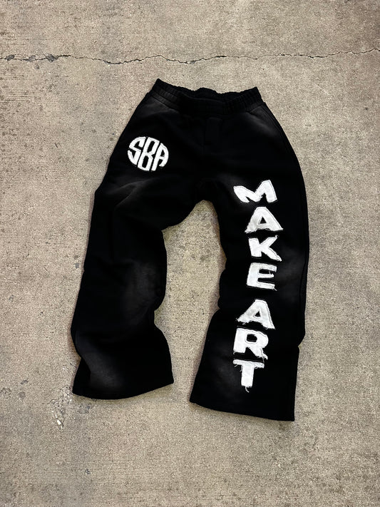 SACTH BEAN ART X SBA: MAKE ART SWEATPANTS